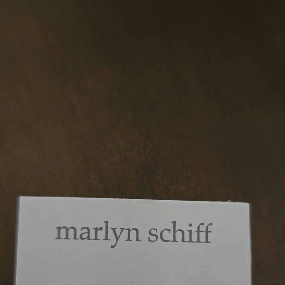 Marlyn Schiff Silver and Black Bead Crescent Earrings